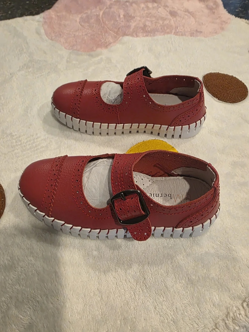 bernie mev. Red Mary Jane Dress Shoes for Kids